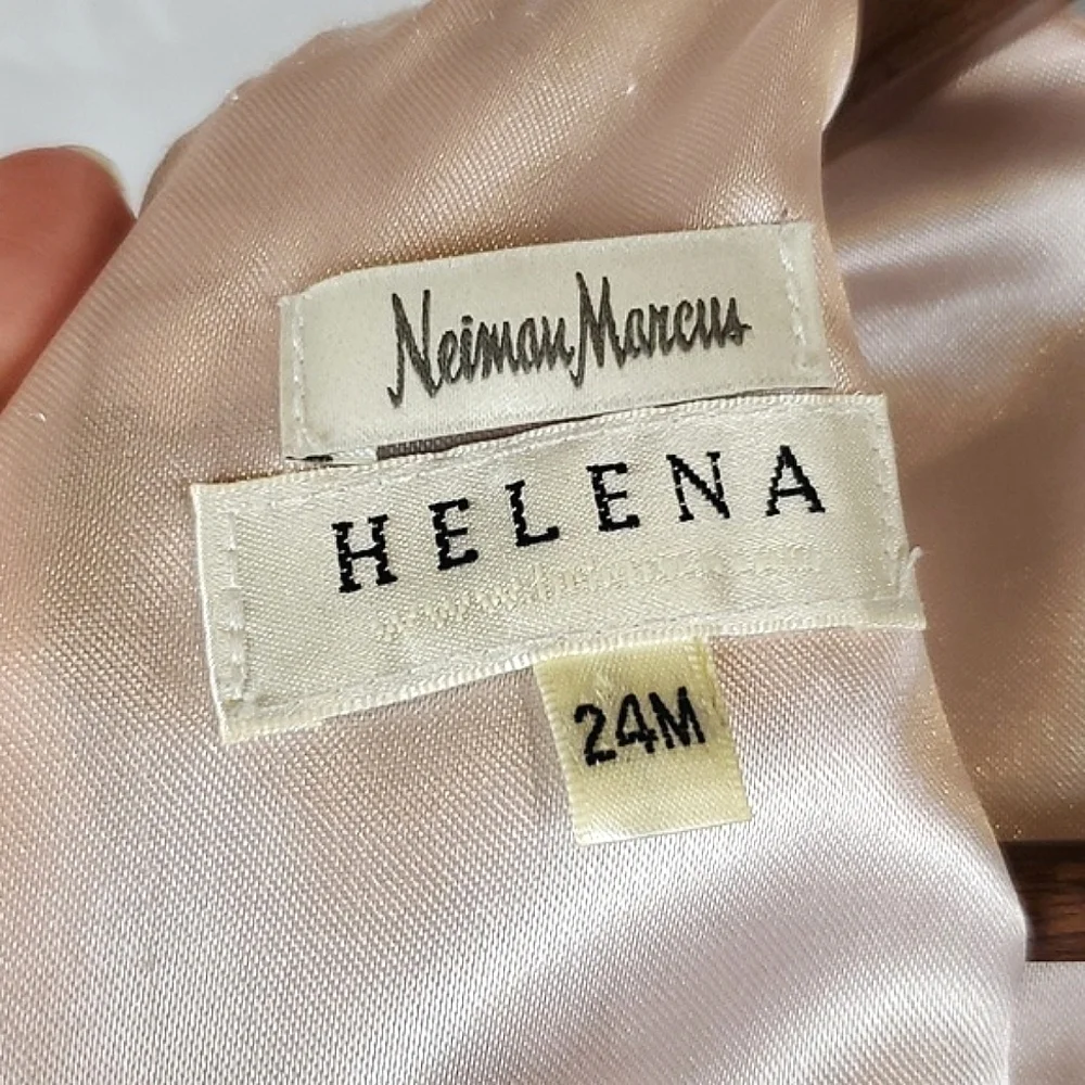 Vintage Neiman Marcus Helena Pink Floral‎ Dress